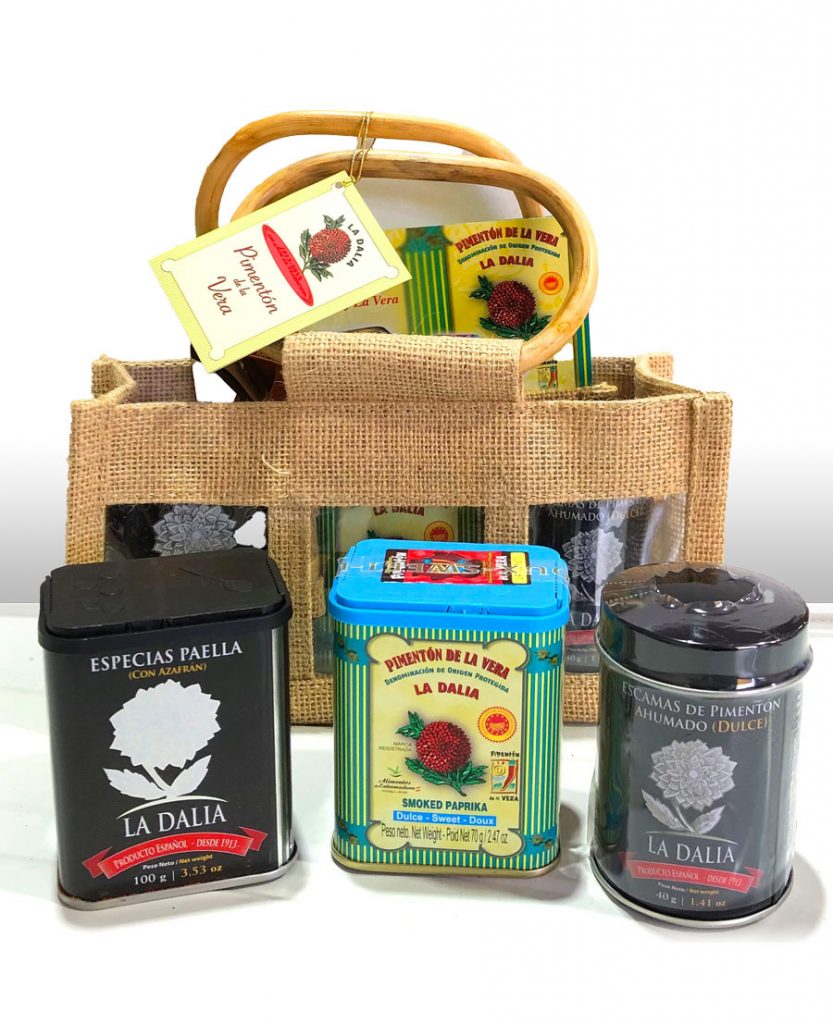 cesta regalo gourmet 3 especialidades